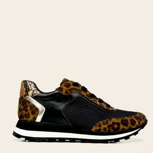 Leopard Mesh Sneaker